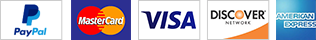 Credit We Accept - PayPal - MasterCard - Visa - Discover - American Express